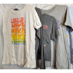 Tshirt Lot 5 Shirts Nike Pink Floyd Fighter Kids Rainbow Whale Sioux Artists S/M